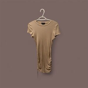 Streetwear Society Beige Ribbed dress​